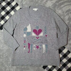 In Every Story | Whimsical Graphic Knit Pullover Sweater